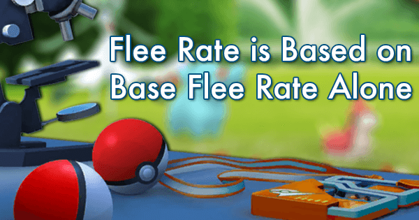 Flee Rate is Based on Base Flee Rate Alone