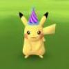 Profile picture for user pikachu in a party hat
